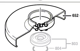 Capot de protection meuleuse angulaire réf. 2 609 000 390 BOSCH